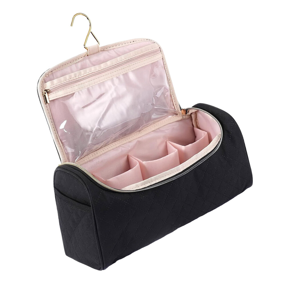 Black Travel Bag For Hair Styler And Attachments Travel Storage
