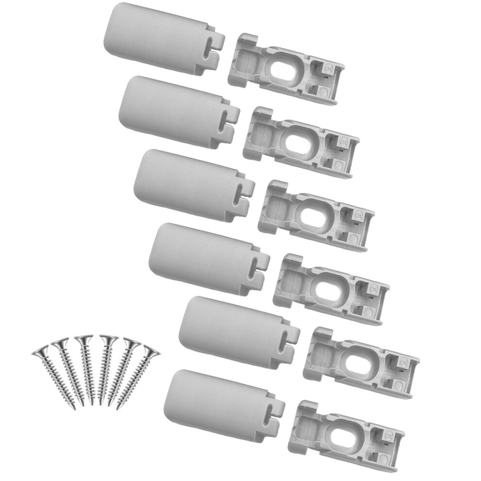 6Pieces Pleated Blinds Replacement Kits Clamp Holders-Grey-image-OPC-PMZ8BX2-NEW