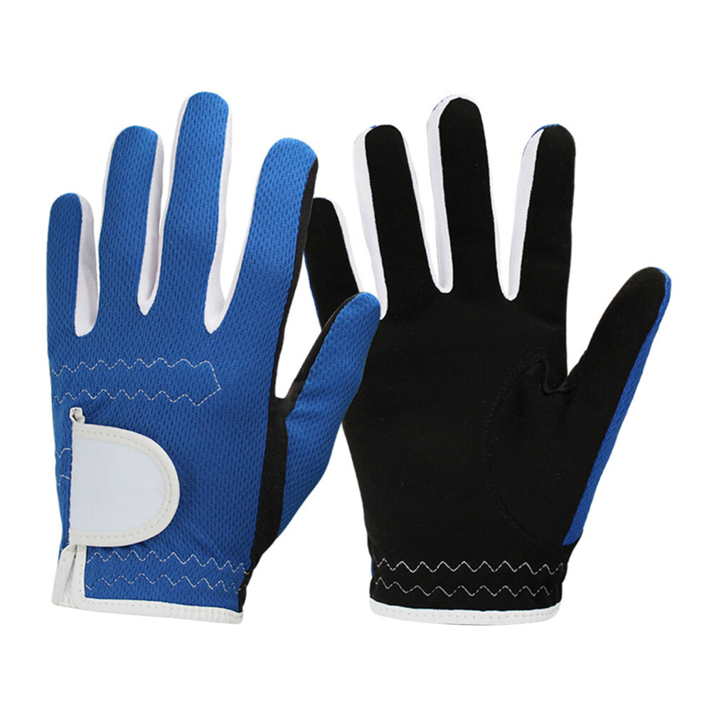 Kids Golf Gloves Junior Golf Gloves Left and Right-Blue L-image-OPC-PMZ8C6D-NEW