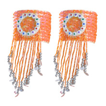 Sparkling Belly Dance Accessories Armlet Jewelry Bangle-Orange