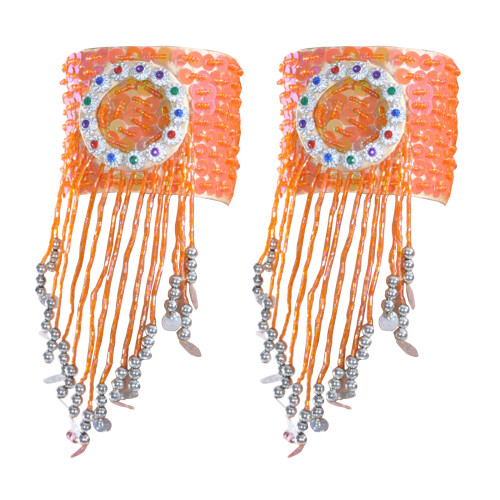 Sparkling Belly Dance Accessories Armlet Jewelry Bangle-Orange