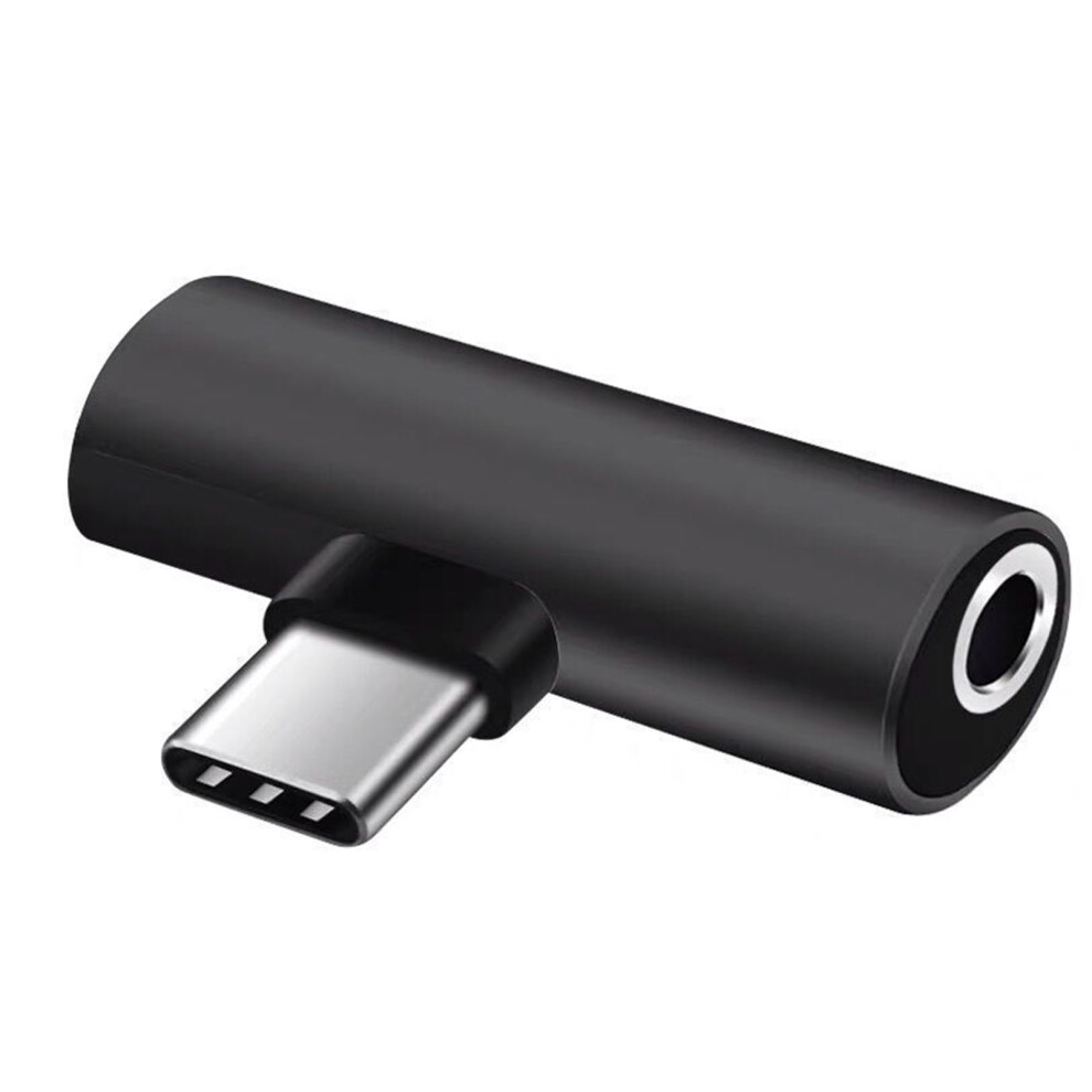Usb C To 3.5Mm Headphone Charger Adapter Usb C To 3.5Mm- Black 7704000148542