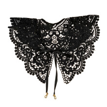 False Collar Women Dickey Collar Lace Collar-Gold black