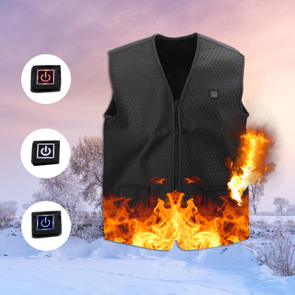 Intelligent Heated Vest Black XL, 3-Stage Temperature, Outdoor Gear-image-OPC-PMZ8DQR-NEW