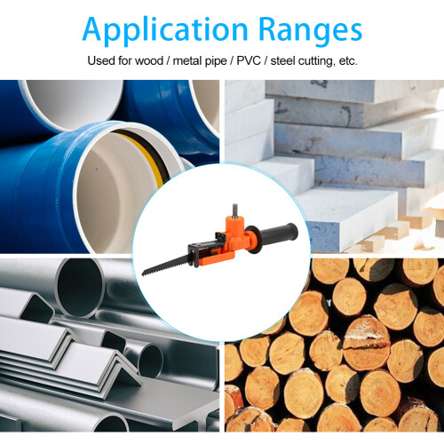 Handheld Reciprocating Saw Kit Adapter Safe & Efficient Drill Accessory 2