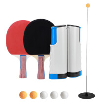 Portable Table Tennis Net Racket Set | Retractable Sports Trainer