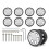 8PCS Luggage Roller Wheels Universal Fit Practical-58 silver 1