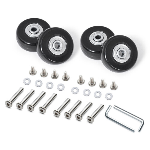 4 Pieces Quiet Travel Suitcase Wheels Universal-34model