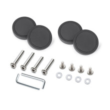 4PCS Quiet 360 Spin Luggage Wheels Practical Plastic-63 black