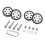 4 Pieces Quiet Travel Suitcase Wheels Universal-69 silver 1