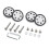 4 Pieces Quiet Travel Suitcase Wheels Universal-71 silver 1