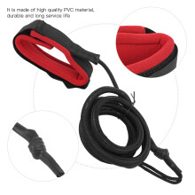 Surfing Kayak Leash Rope for Surfboard, 2.18m, Black or Red