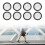 8PCS Universal Suitcase Wheels Abrasion Resistant-63 black 6