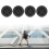 4 Pieces Quiet Travel Suitcase Wheels Universal-69 silver 5