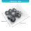 8PCS Universal Suitcase Wheels Abrasion Resistant-63 black 4