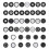 8PCS Universal Suitcase Wheels Abrasion Resistant-63 black 2