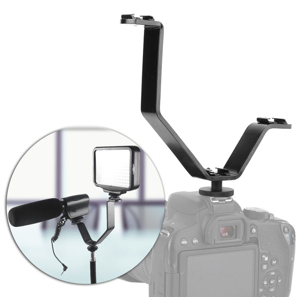 V Extension Bracket For Led Flash Camera Hot Shoe Support 19Cm Light 4651361521497