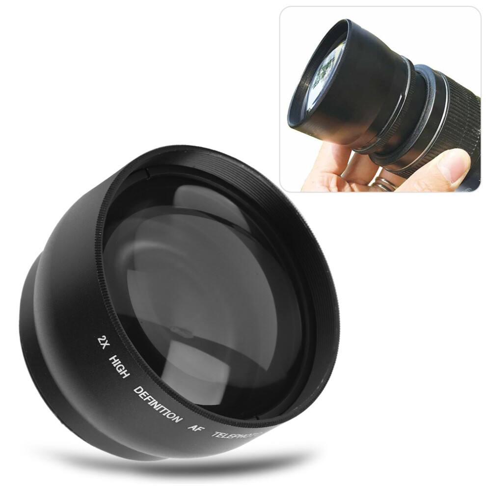 Optical 52Mm 2X Aluminum Alloy Camera Lens Converter Add-On For All 52Mm Lenses 7891361524365