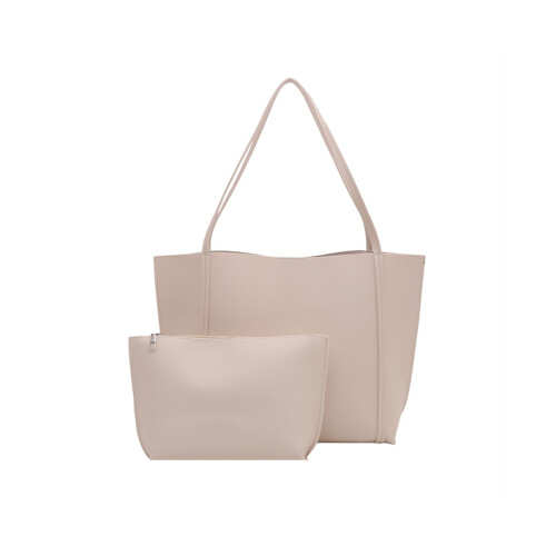 Contemporary Large Shoulder Bag Lightweight Underarm-White
