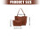 Contemporary Large Shoulder Bag Lightweight Underarm-White 3