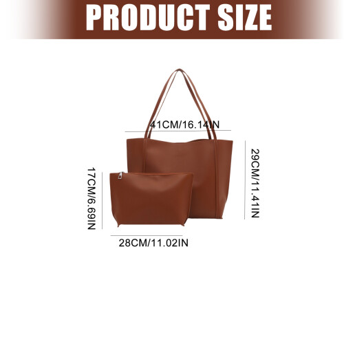 Contemporary Large Shoulder Bag Lightweight Underarm-White 2
