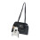 Modern Ladies Backpack With Removable Charm Practical PU-Black 1