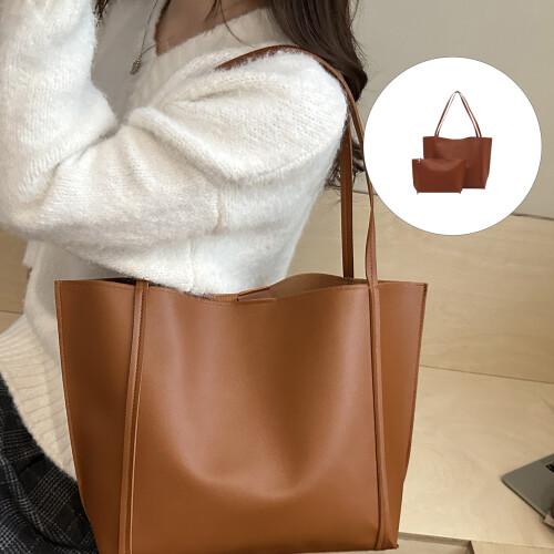 Contemporary Large Shoulder Bag Lightweight Underarm-White 1