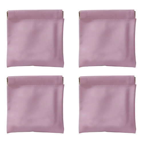 Small Pouches for Purse,Snap Closure Storage Bag-Purple