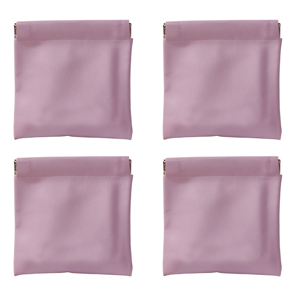Small Pouches for Purse,Snap Closure Storage Bag-Purple