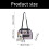 Modern Ladies Backpack With Removable Charm Practical PU-Black 3