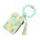 Wristlet Keychain Bracelet Wallet,Purses Bead Keyring-Pineapple 1