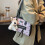 Modern Ladies Backpack With Removable Charm Practical PU-Black 2