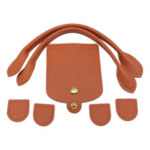 DIY PU Leather Bag Knitting Set Leather Bag Shoulder-Brown