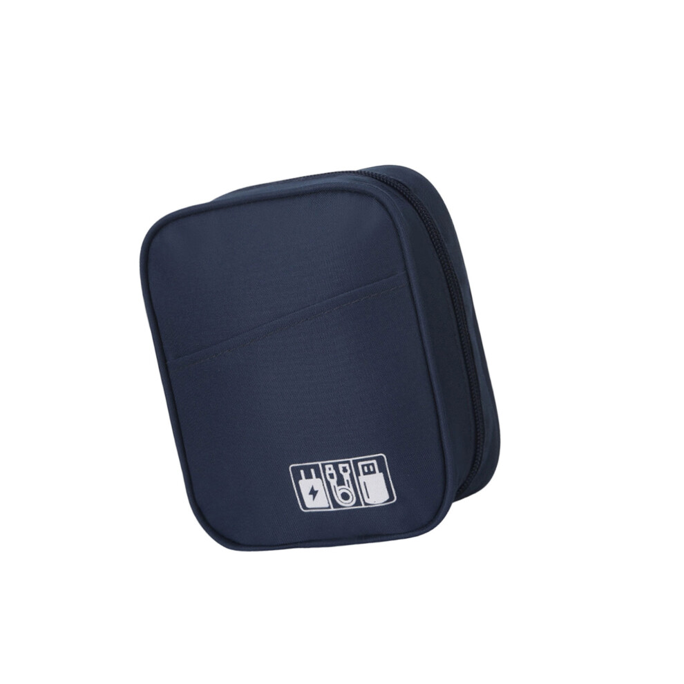Travel Friendly Electronics Organizer Pouch Abrasion-Navy Blue 7696000300801