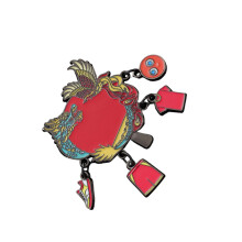 Table Tennis Themed Lapel Pin Decorative Brooch Alloy Badge-1
