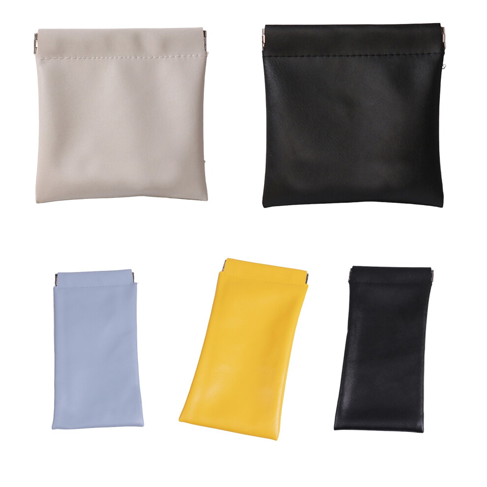 Modern Snap Closure Cosmetic Case Waterproof PU Leather-2334