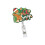 Sequins ABS Retractable Badge Holder Christmas Badge Holder-5 1