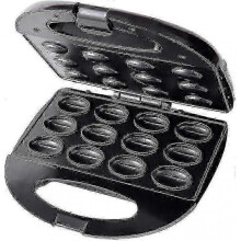 12 Electric Walnut Waffle Maker, Multi-functional Homemade Fruit Drying Machine, Pine Nut Maker, Small Walnut Machine, Peanut, Hazelnut (black)