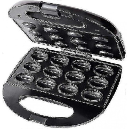 12 Electric Walnut Waffle Maker, Multi-functional Homemade Fruit Drying Machine, Pine Nut Maker, Small Walnut Machine, Peanut, Hazelnut (black)
