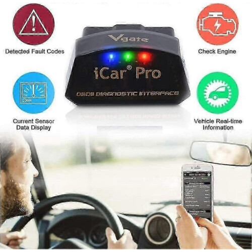 Vgate Icar Pro Bluetooth 4.0 (ble) Obd2 Obdii Error Code Reader Car Check Engine Light with Elm327 Adapter 2
