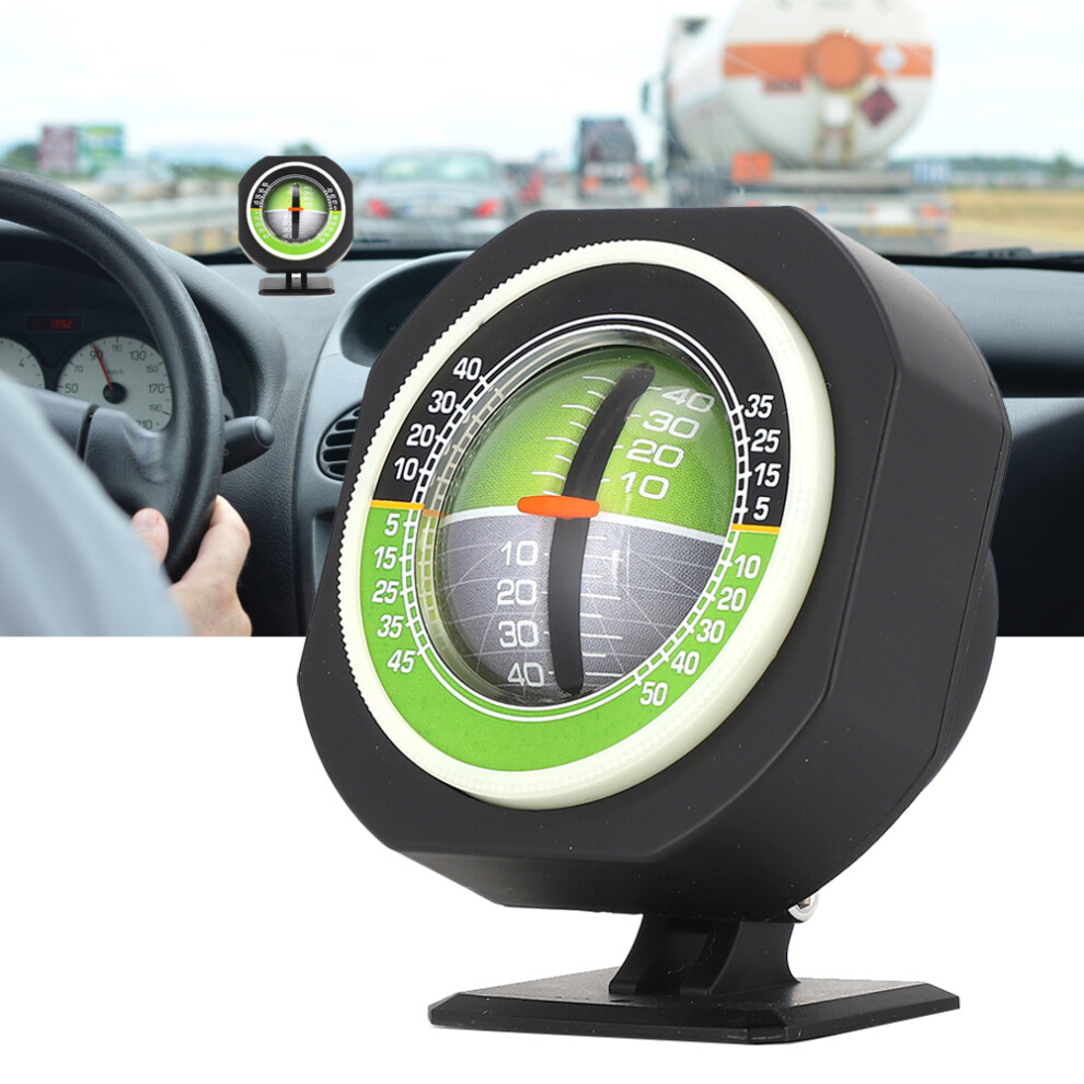 Universal Led Car Inclinometer With Adjustable Viewing Angle & Luminous Sphere 8771361527018