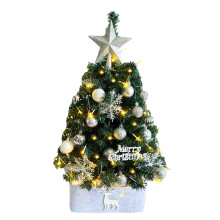 Festival Tabletop Tree Set 60cm with Pre Installed-Silver