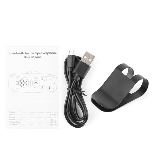 Wireless Car Speakerphone Bluetooth 5.0, 500mAh, 10m Range 2