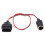 Cigarette Lighter Socket Power Adapter 1 to 2 Splitter for OBD2 Diagnostic Tool 2