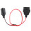 Cigarette Lighter Socket Power Adapter 1 to 2 Splitter for OBD2 Diagnostic Tool 12