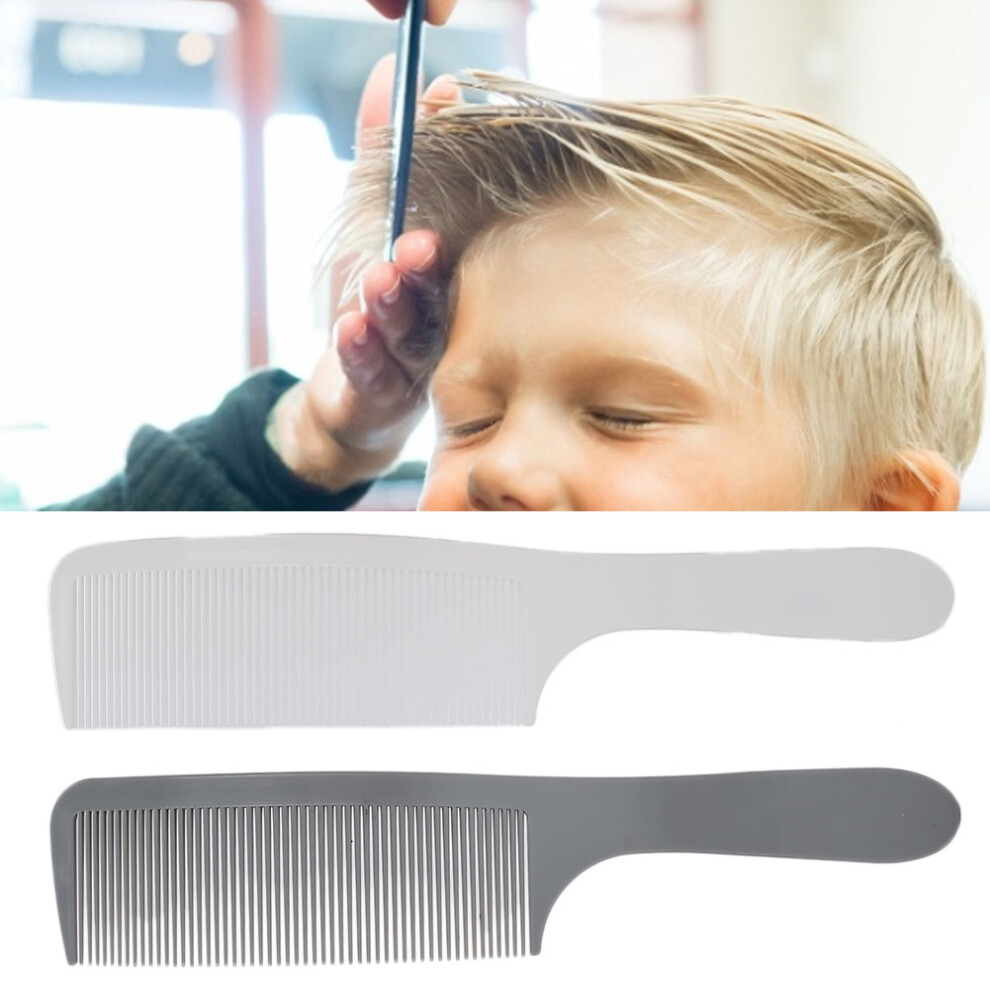 Curved Barber Clipper Comb for Hair Salon Styling, Plastic Flat Top Tool