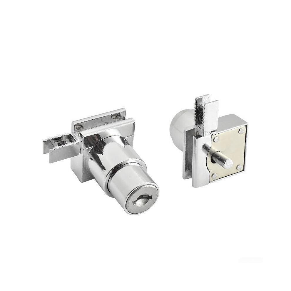 Zinc Alloy Lock With Keys For Sliding Glass Door Cabinets And Display Showcase Anti For 5 8Mm Glass Thickness 9067246734466