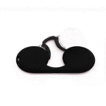(black) Portable Soft Silicone Clip Nose Presbyopic Glasses Keychain Men And Women Reading Glasses Oval Glasses