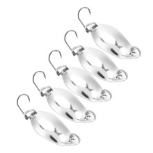 10 Stück Angelwobbler Köder Spoon Style Metall Künstliche Lockstoffe Silber 2,5 g