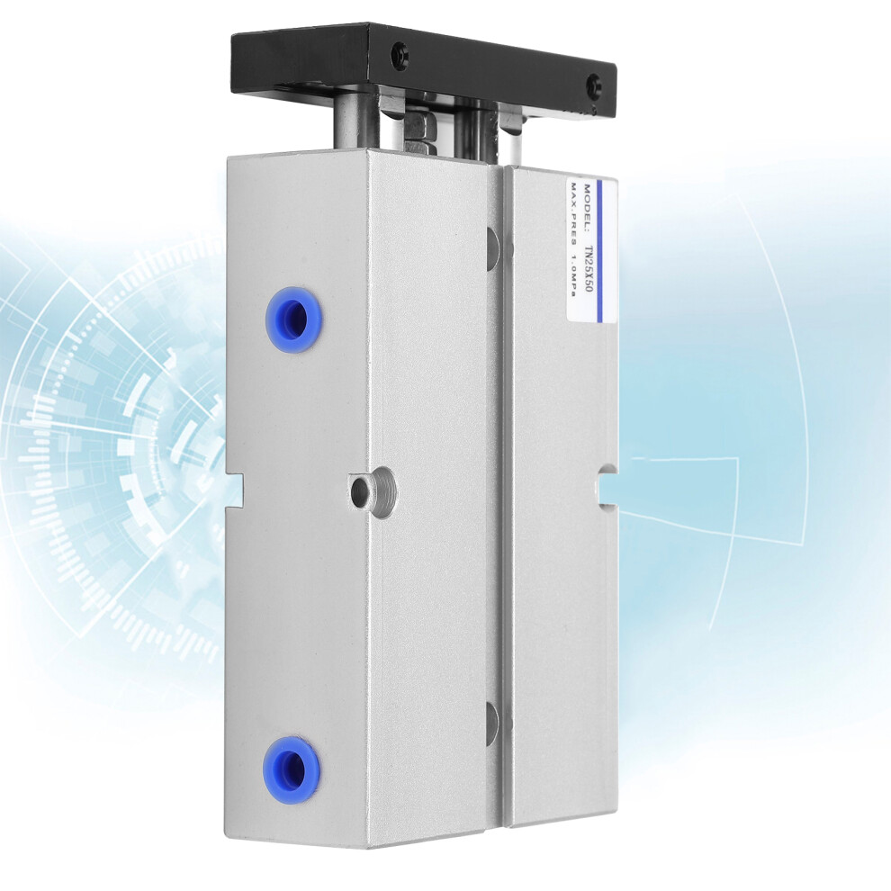 Tn25 Pneumatic Double Acting Air Cylinder With Dual Shaft Rod 50Mm 4131361542789
